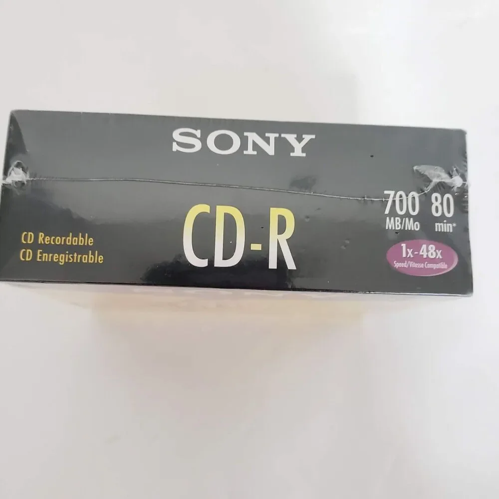 NEW!! (10) Pack Sony High Speed CD-R 700 MB 80-min 1x-48x Speed Slim Jewel Case